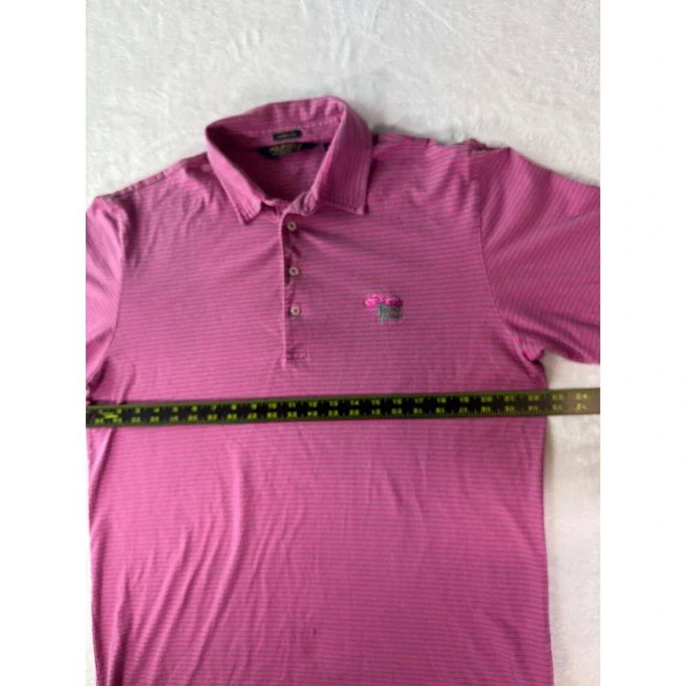 Polo Golf Ralph Lauren Polo Shirt TORREY PINES‎ Mens Large Pink Vintage Lisle